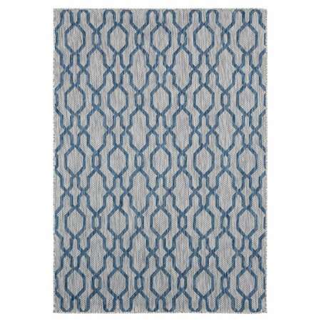 UNITED WEAVERS OF AMERICA 5 ft. 3 in. x 7 ft. 6 in. Augusta Belle Mare Blue Rectangle Area Rug 3900 10460 69